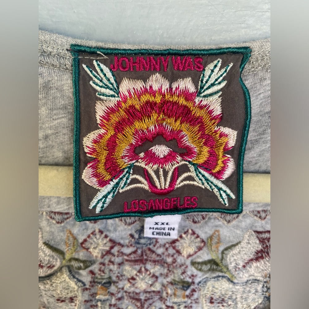 Johnny Was BEATRIZ KNIT TUNIC DRESS - Gray - XL - Picture 3 of 6